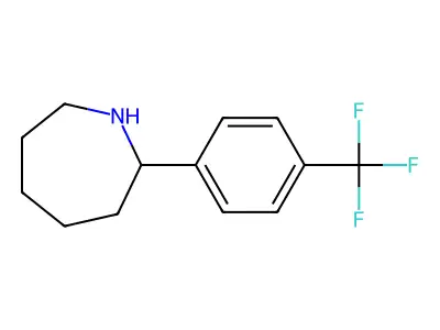 2-[4-(Trifluoromethyl)phenyl]azepane structure