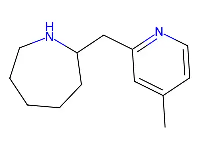 2-[(4-Methylpyridin-2-yl)methyl]azepane structure