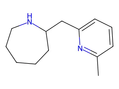 2-[(6-Methylpyridin-2-yl)methyl]azepane structure
