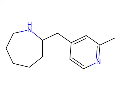 2-[(2-Methylpyridin-4-yl)methyl]azepane structure