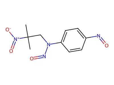 Benzenamine, N-(2-methyl-2-nitropropyl)-n,4-dinitroso- structure