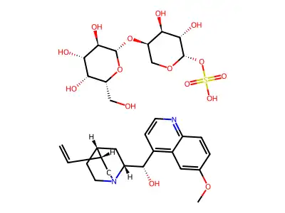 Quinidine arabogalactansulfate structure