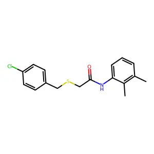 2-[(4-chlorophenyl)methylsulfanyl]-N-(2,3-dimethylphenyl)acetamide structure