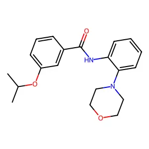3-Isopropoxy-N-(2-morpholin-4-yl-phenyl)-benzamide structure