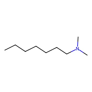 N,N-二甲基庚胺 structure