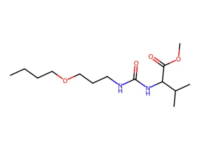 Methyl N-[(3-butoxypropyl)carbamoyl]valinate structure