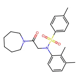 N-[2-(azepan-1-yl)-2-oxoethyl]-N-(2,3-dimethylphenyl)-4-methylbenzenesulfonamide structure