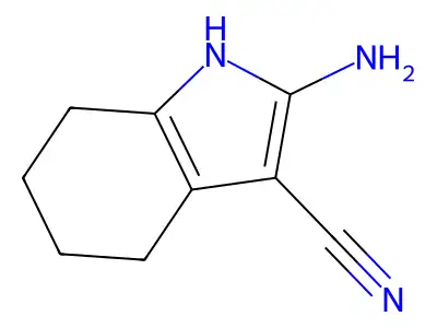2-amino-4,5,6,7-tetrahydro-1H-indole-3-carbonitrile structure