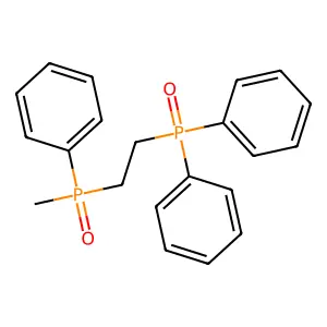 [2-(Diphenylphosphoryl)ethyl](methyl)oxo(phenyl)-lambda~5~-phosphane structure