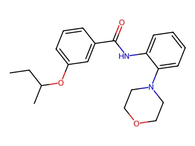 3-butan-2-yloxy-N-(2-morpholin-4-ylphenyl)benzamide structure