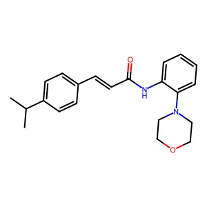 (E)-N-(2-morpholin-4-ylphenyl)-3-(4-propan-2-ylphenyl)prop-2-enamide structure