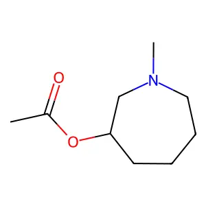 1H-Azepin-3-ol, hexahydro-1-methyl-, acetate (ester) structure