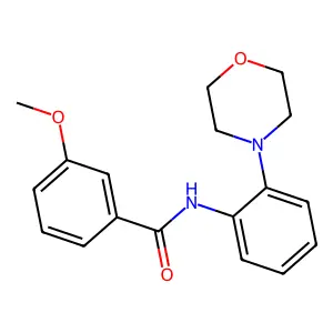 3-methoxy-N-(2-morpholin-4-ylphenyl)benzamide structure