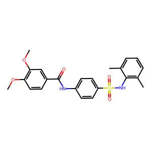N-[4-[(2,6-dimethylphenyl)sulfamoyl]phenyl]-3,4-dimethoxybenzamide structure