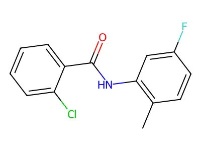 2-chloro-N-(5-fluoro-2-methylphenyl)benzamide structure
