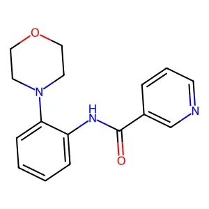 N-(2-morpholin-4-ylphenyl)pyridine-3-carboxamide structure