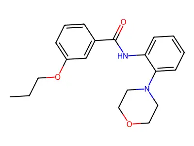 N-(2-morpholin-4-ylphenyl)-3-propoxybenzamide structure
