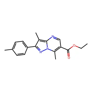 Ethyl 3,7-dimethyl-2-(4-methylphenyl)pyrazolo[1,5-a]pyrimidine-6-carboxylate structure