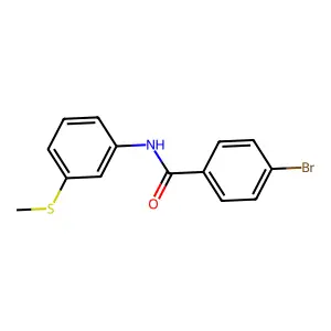 4-bromo-N-(3-methylsulfanylphenyl)benzamide structure