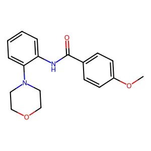 4-methoxy-N-(2-morpholin-4-ylphenyl)benzamide structure
