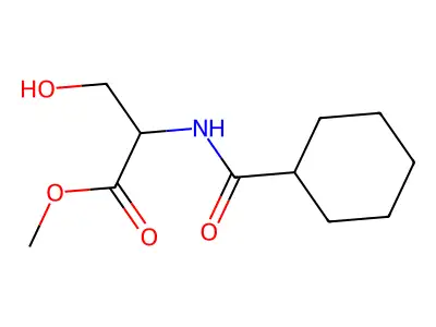 Methyl 2-(cyclohexylformamido)-3-hydroxypropanoate structure
