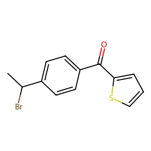 [4-(1-Bromoethyl)phenyl](thiophen-2-yl)methanone structure