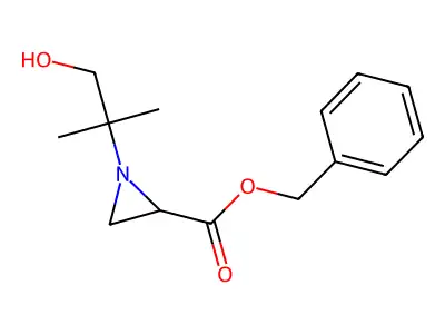 Benzyl 1-(1-hydroxy-2-methyl-propan-2-yl)aziridine-2-carboxylate structure