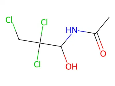 N-(2,2,3-Trichloro-1-hydroxypropyl)acetamide structure