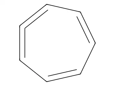 1,2,4,6-Cycloheptatetraene structure