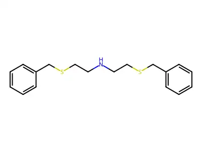 Bis(2-benzylthioethyl)amine structure