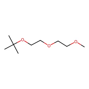2-[2-(2-Methoxyethoxy)ethoxy]-2-methylpropane structure