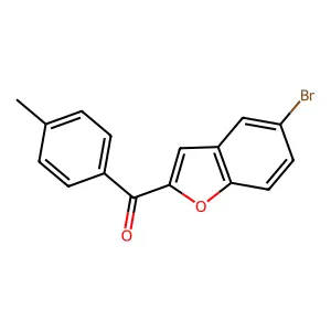 (5-Bromo-1-benzofuran-2-yl)(4-methylphenyl)methanone structure
