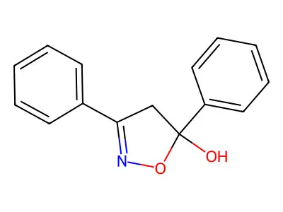 5-Isoxazolol, 4,5-dihydro-3,5-diphenyl- structure