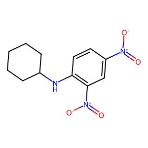 N-cyclohexyl-2,4-dinitroaniline structure