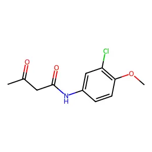 N-(3-chloro-4-methoxyphenyl)-3-oxobutanamide structure