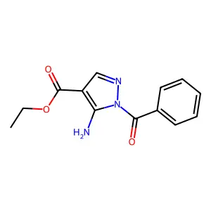 Ethyl 5-amino-1-benzoylpyrazole-4-carboxylate structure