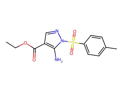 ethyl 5-amino-1-[(4-methylphenyl)sulfonyl]-1H-pyrazole-4-carboxylate structure