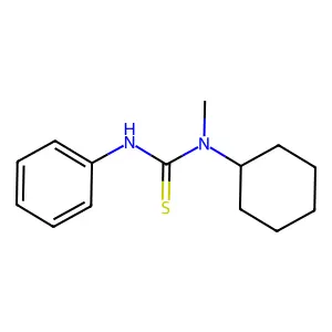1-Cyclohexyl-1-methyl-3-phenyl-2-thiourea structure