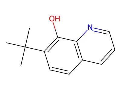 8-Quinolinol, 7-(1,1-dimethylethyl)- structure