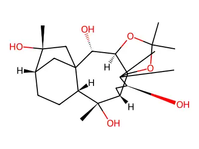 5,6-O-Isopropylidene-dihydrolyoniol-B structure