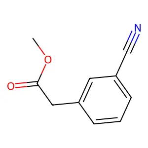 Methyl (3-cyanophenyl)acetate structure