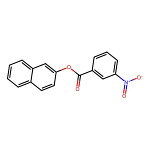 2-Naphthyl 3-nitrobenzoate structure
