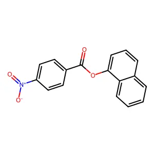 Naphthalen-1-yl 4-nitrobenzoate structure