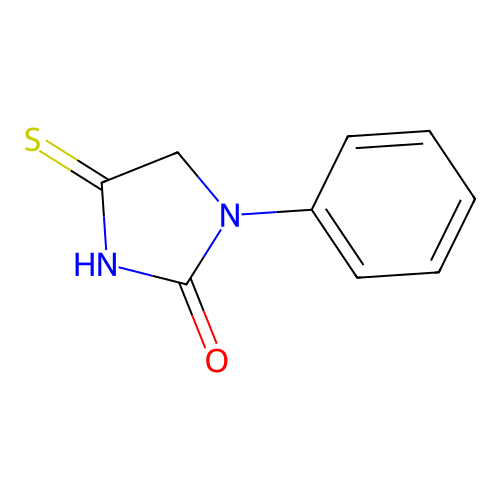 1-Phenyl-4-thioxoimidazolidin-2-one structure