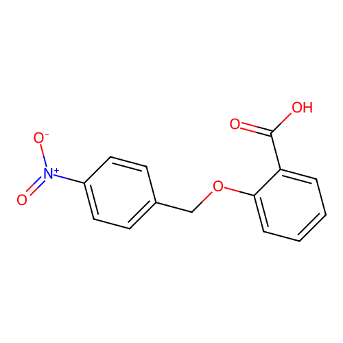 2-[(4-Nitrophenyl)methoxy]benzoic acid structure