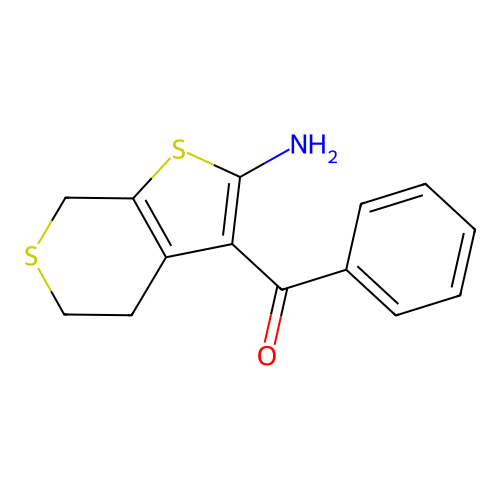 3-benzoyl-4H,5H,7H-thieno[2,3-c]thiopyran-2-amine structure