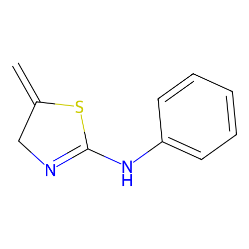 N-phenyl-5-methylene-1,3-thiazolidin-2-imine structure