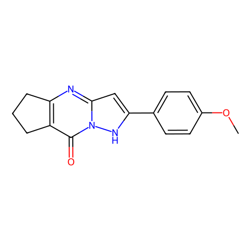 2-(4-methoxyphenyl)-6,7-dihydro-5H-cyclopenta[d]pyrazolo[1,5-a]pyrimidin-8-ol structure