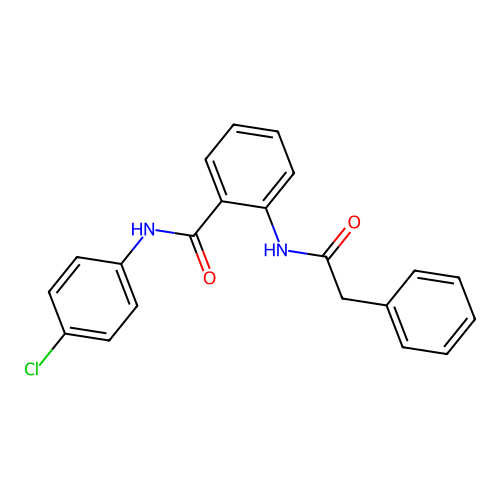 N-(4-chlorophenyl)-2-[(phenylacetyl)amino]benzamide structure