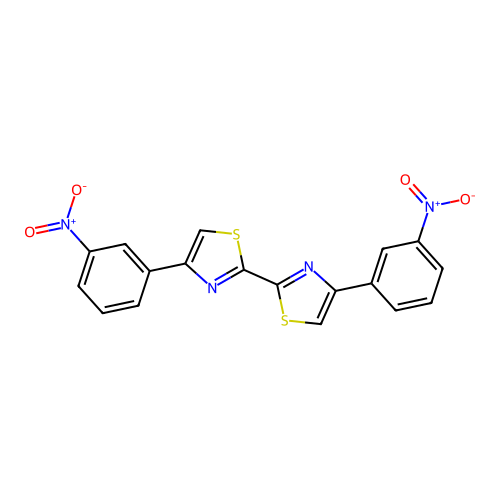 4-(3-Nitrophenyl)-2-[4-(3-nitrophenyl)-1,3-thiazol-2-yl]-1,3-thiazole structure